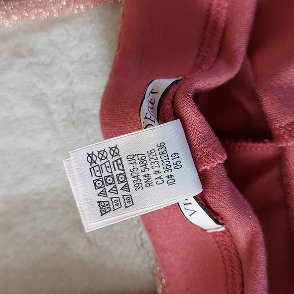 2019 VS Peachy Pink Copper Metallic Shimmer Wide Leg Pants - Picture 6 of 10